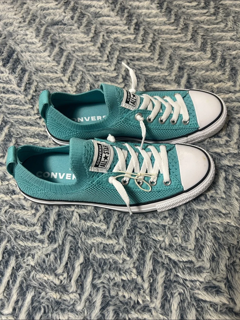 Converse Chuck Taylor All Star Slip-On Low-Top Canvas Sneakers Ocean Drip